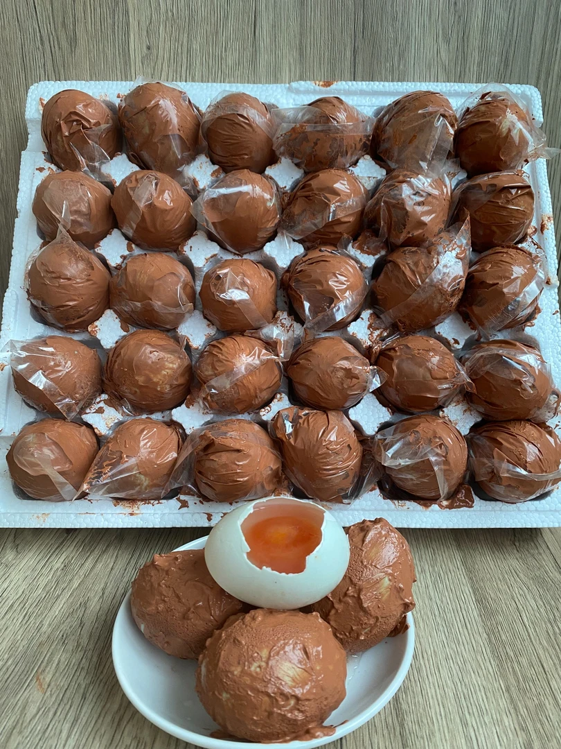 漫湘园正宗咸鸭蛋精选传统工艺红泥腌制生咸鸭蛋新鲜30枚整箱包邮