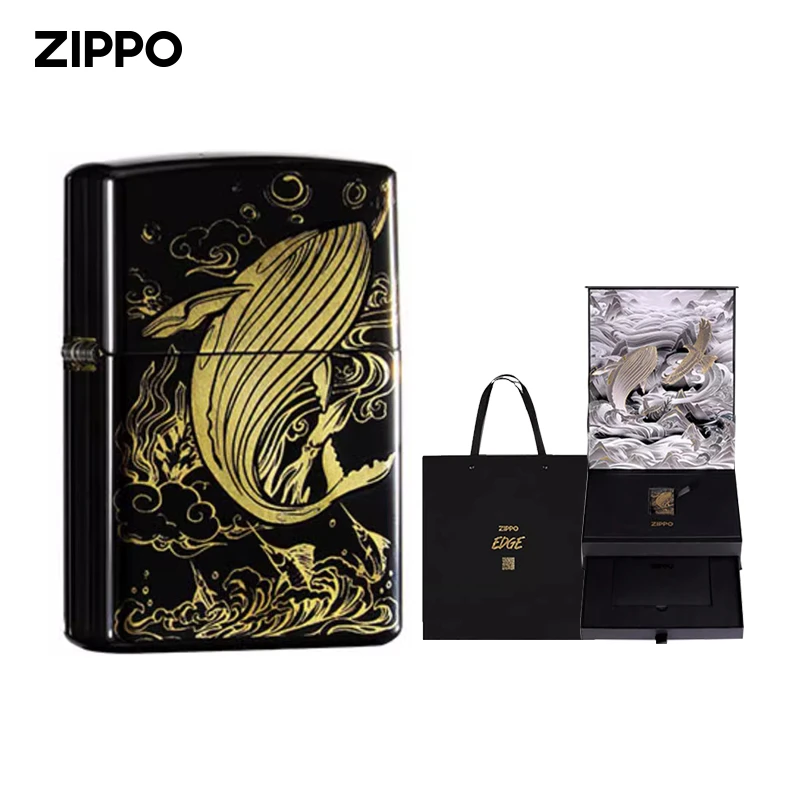 打火机ZIPPO正版山海玄冥腾海坤男士防风煤油打火机时尚TC9901QT