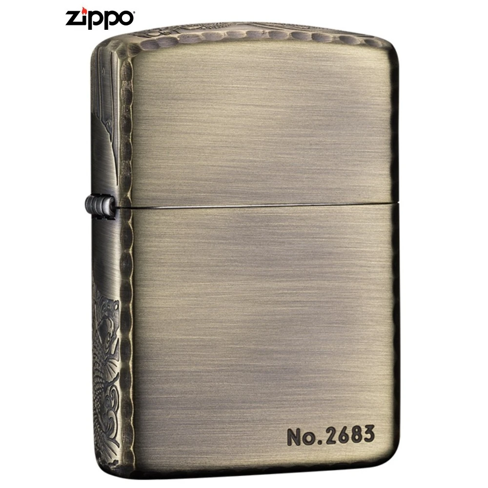 ZIPPO打火机 鱼戏莲叶间 经典个性复古双色送礼款TC9901SK