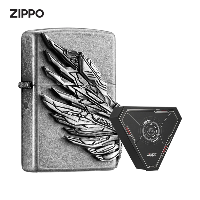 打火机ZIPPO正版 生命史诗仿古银告白送礼防风煤油打火机TC9901TZ