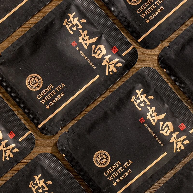 【甄选】陈皮白茶正宗福鼎老白茶紧压小方片2018年寿眉老白茶陈皮