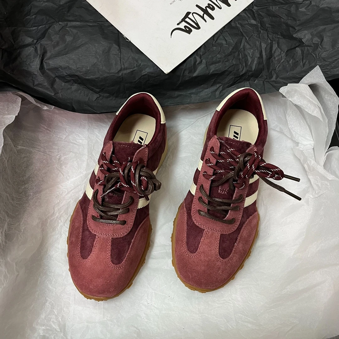 【春日来信】德训鞋女2024夏季新款百搭系带休闲运动阿甘鞋72-658