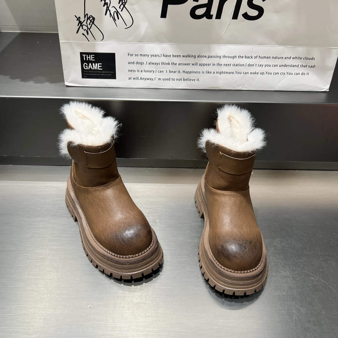 静静【加绒加厚】百搭时尚雪地靴8989-5