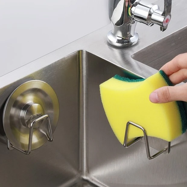 【拍6个更划算】不锈钢厨房置物挂钩免打孔强力粘钩打孔挂钩