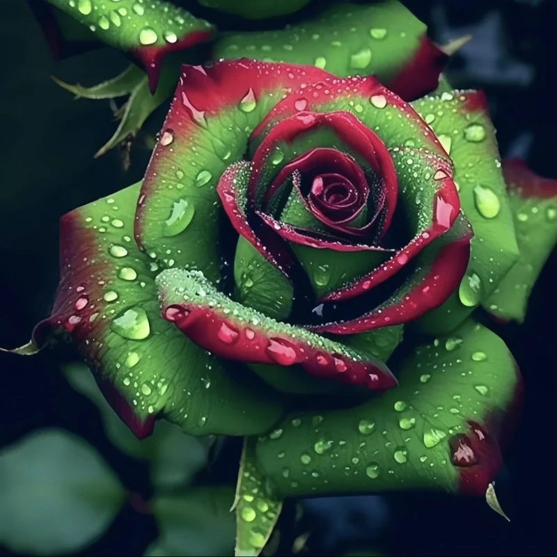 苏格兰红绿玫瑰老桩花苗阳台庭院栽植花卉月季四季开花大花浓香