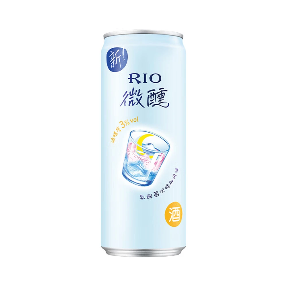 锐澳RIO 微醺3度乳酸菌味伏特加预调鸡尾酒听装 330ml