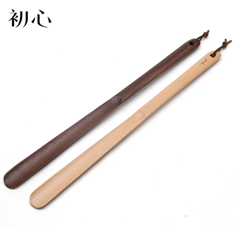 初心鞋拔鞋扒木质创意鞋拔子提鞋器拔鞋器穿鞋高品质家用