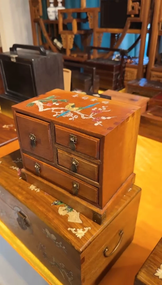 【闪购商品】木木艺喜鹊登梅四抽屉盒368.8888888
