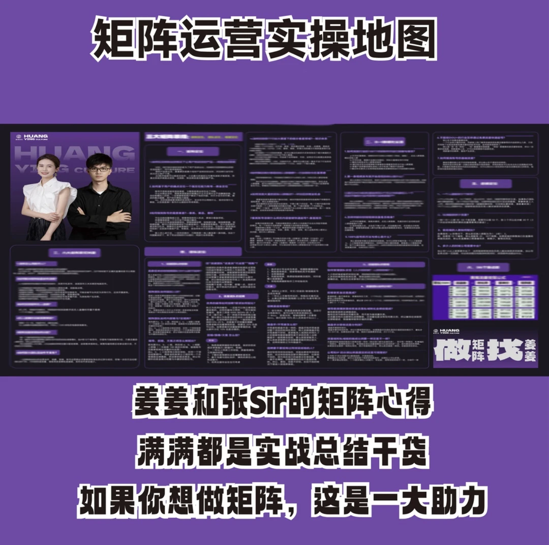 矩阵放大知识地图（附：短视频团队合同包+1万字MCN运营笔记）