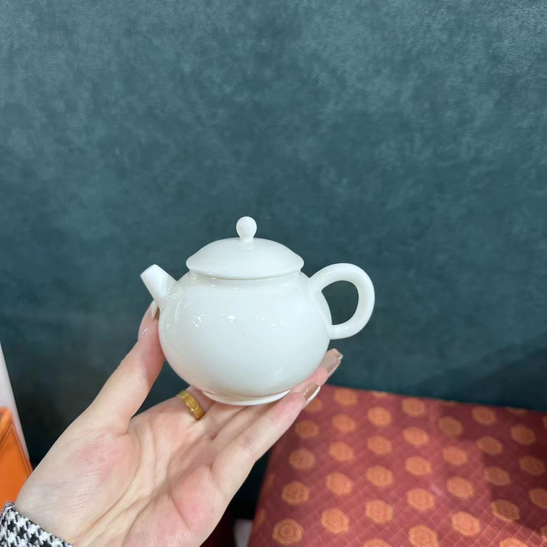 羊脂玉瓷迷你平安茶壶  5623