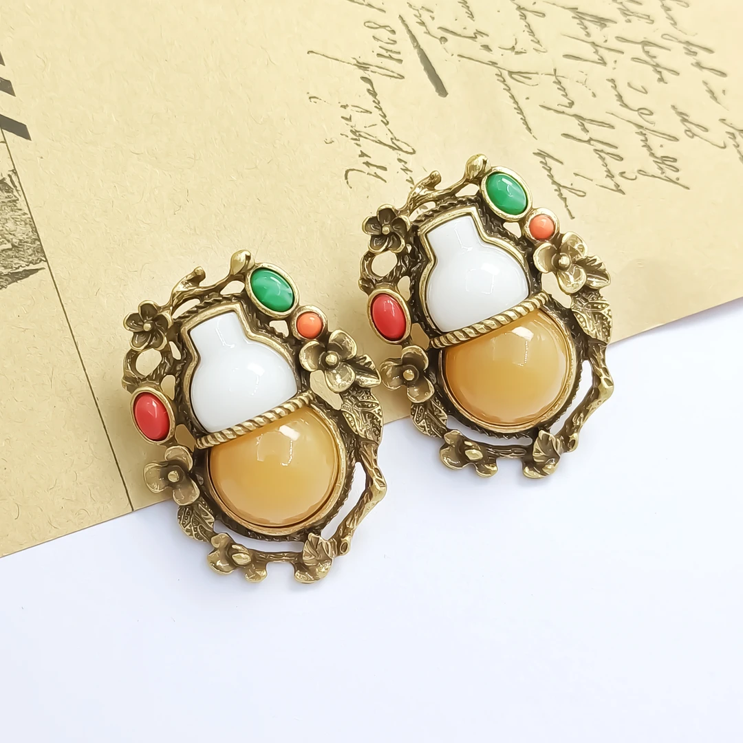 铜合金亚克力耳饰 WRR-001136【辉映星辰】耳环百搭简约欧美气质