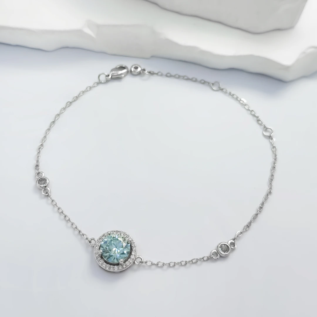 铜合金莫桑石手链 GTL-55751 手链欧美优雅简约气质百搭时尚