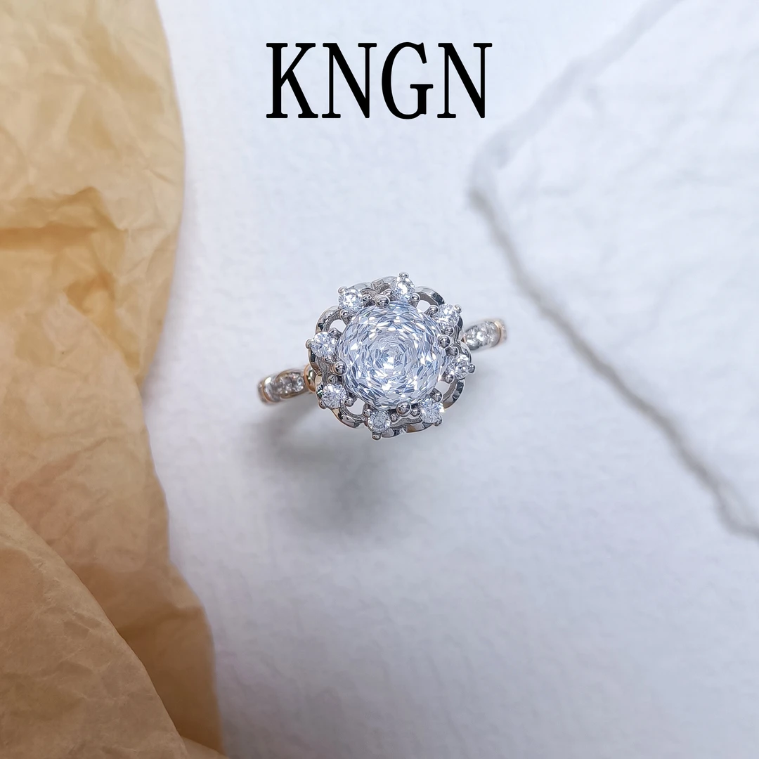 铜合金合成锆石戒指 WGTL-001650【雪影如梦】戒指时尚气质大方精致