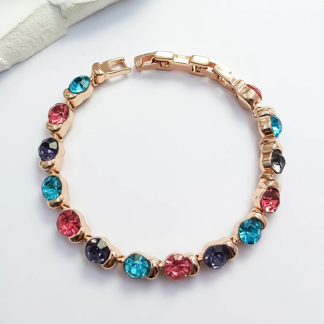 合金合成锆石手链 SMX-55651手链欧美优雅简约气质百搭时尚