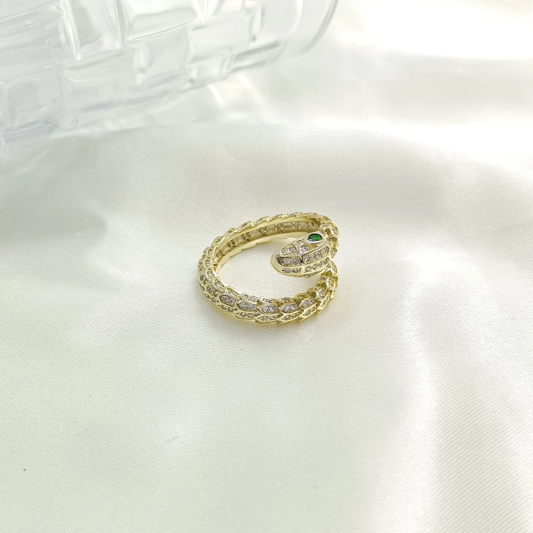 铜合金合成锆石戒指 FXLM-54900 戒指气质百搭优雅欧美时尚镶嵌