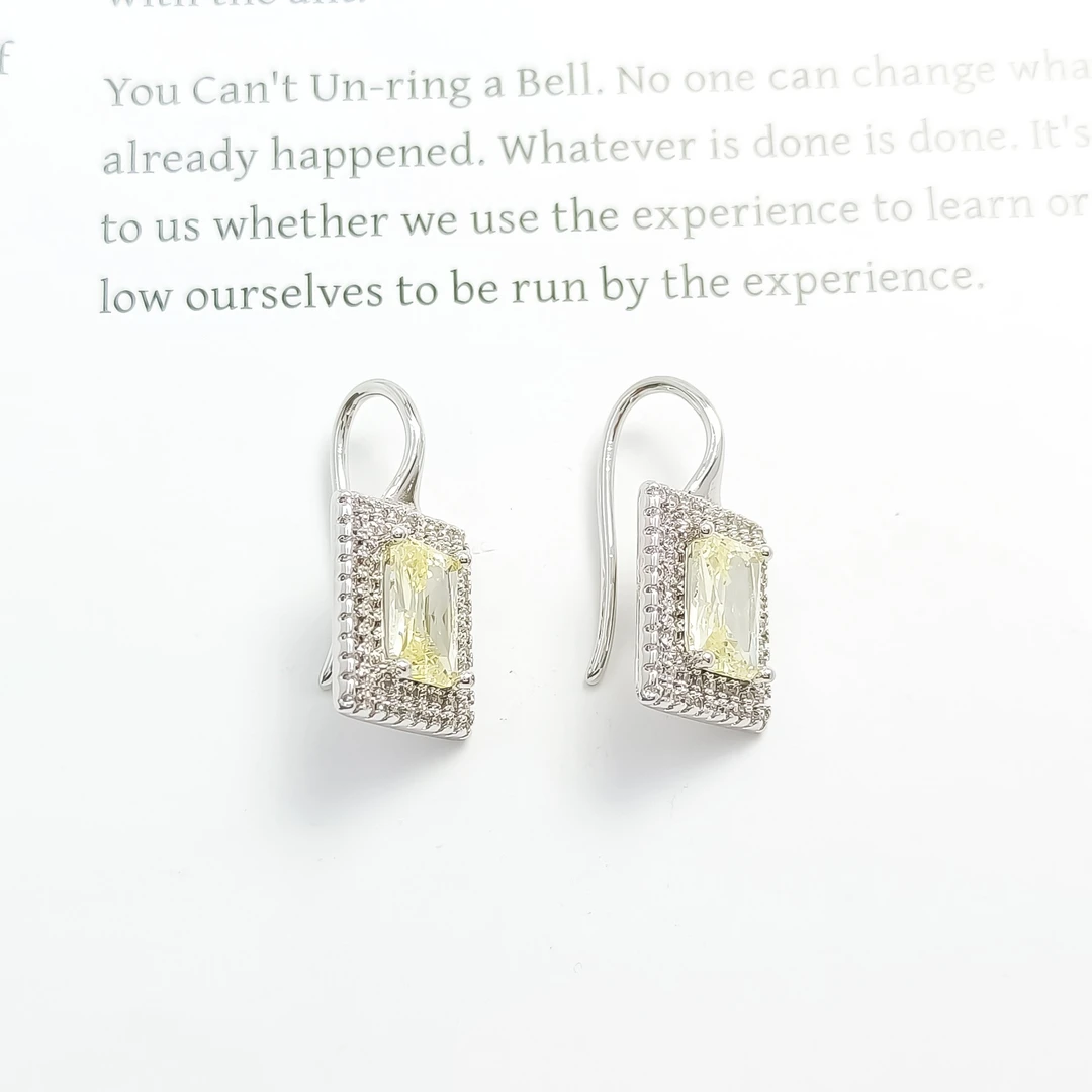 铜合金合成锆石耳饰 FXLM-54768 耳环气质时尚欧美百搭简约