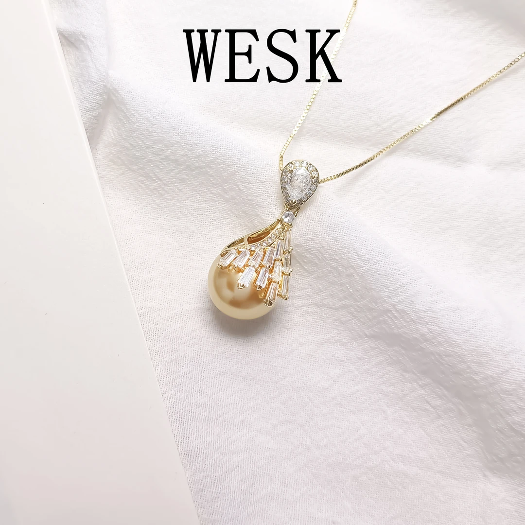 铜合金合成锆石项链 WHSM-001379【醉星】项链简约欧美时尚经典优雅