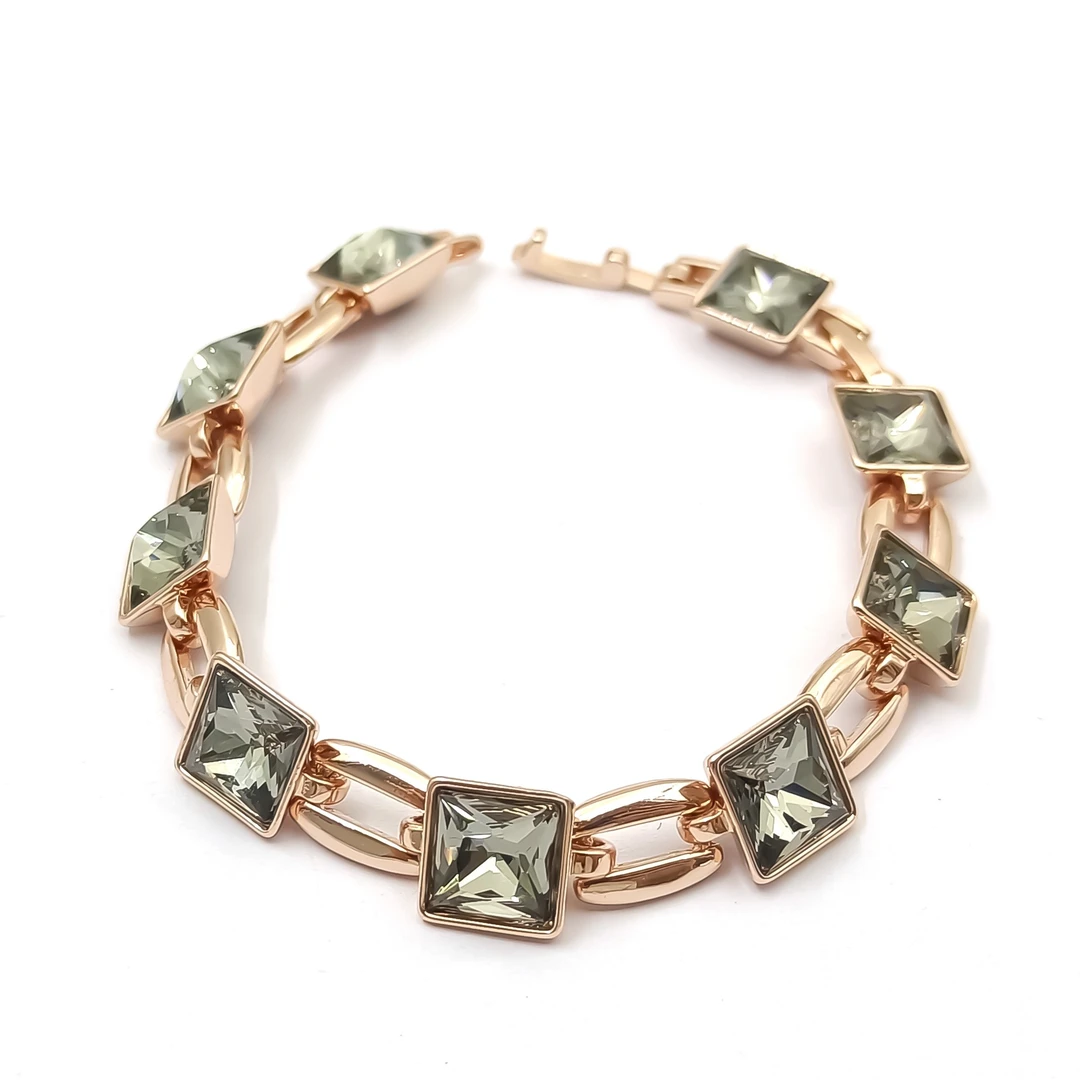 合金合成锆石手链 QQ11SMX-33367 手链时尚轻奢气质简约百搭