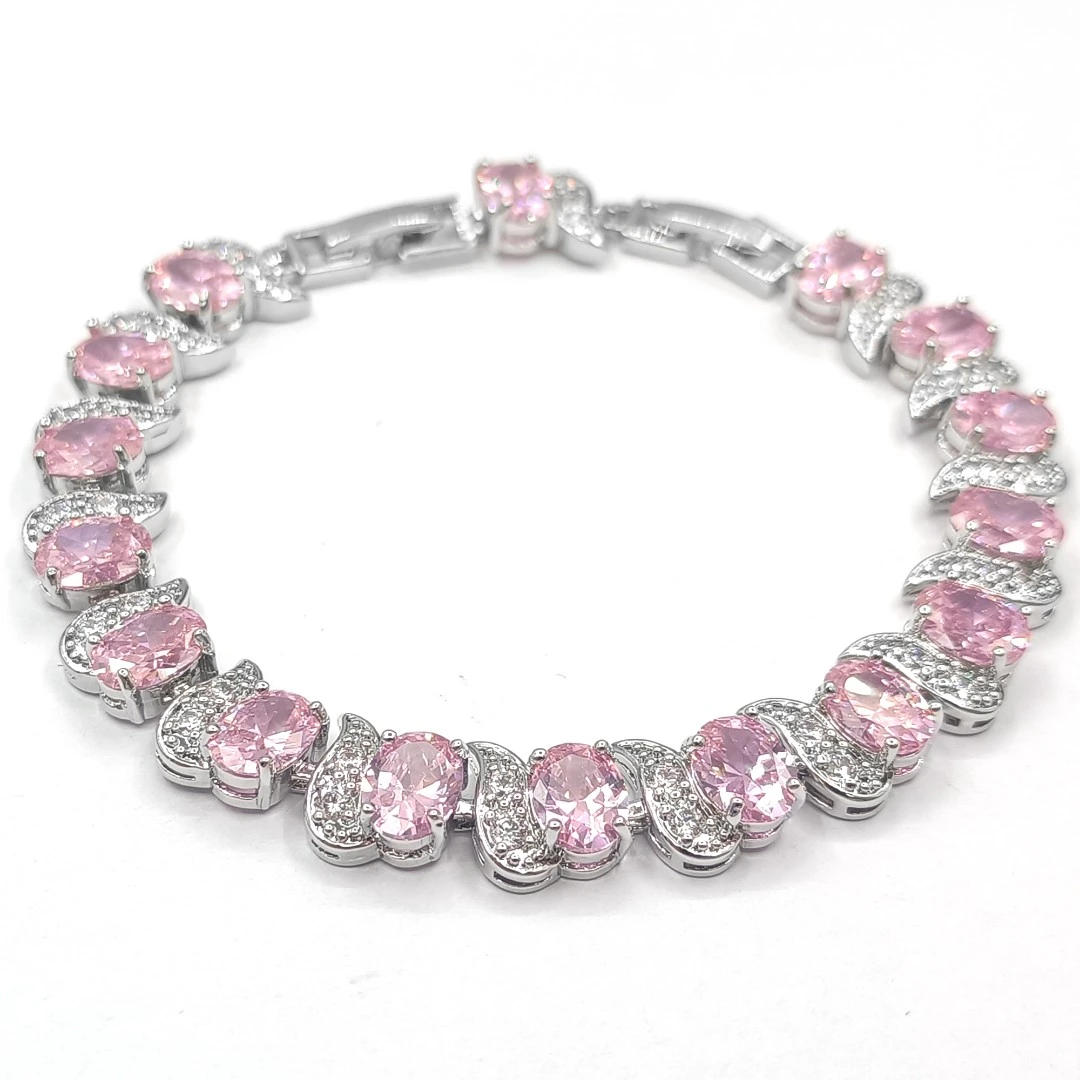 铜合金合成锆石手链 KDMX-37239 手链时尚轻奢气质欧美大方