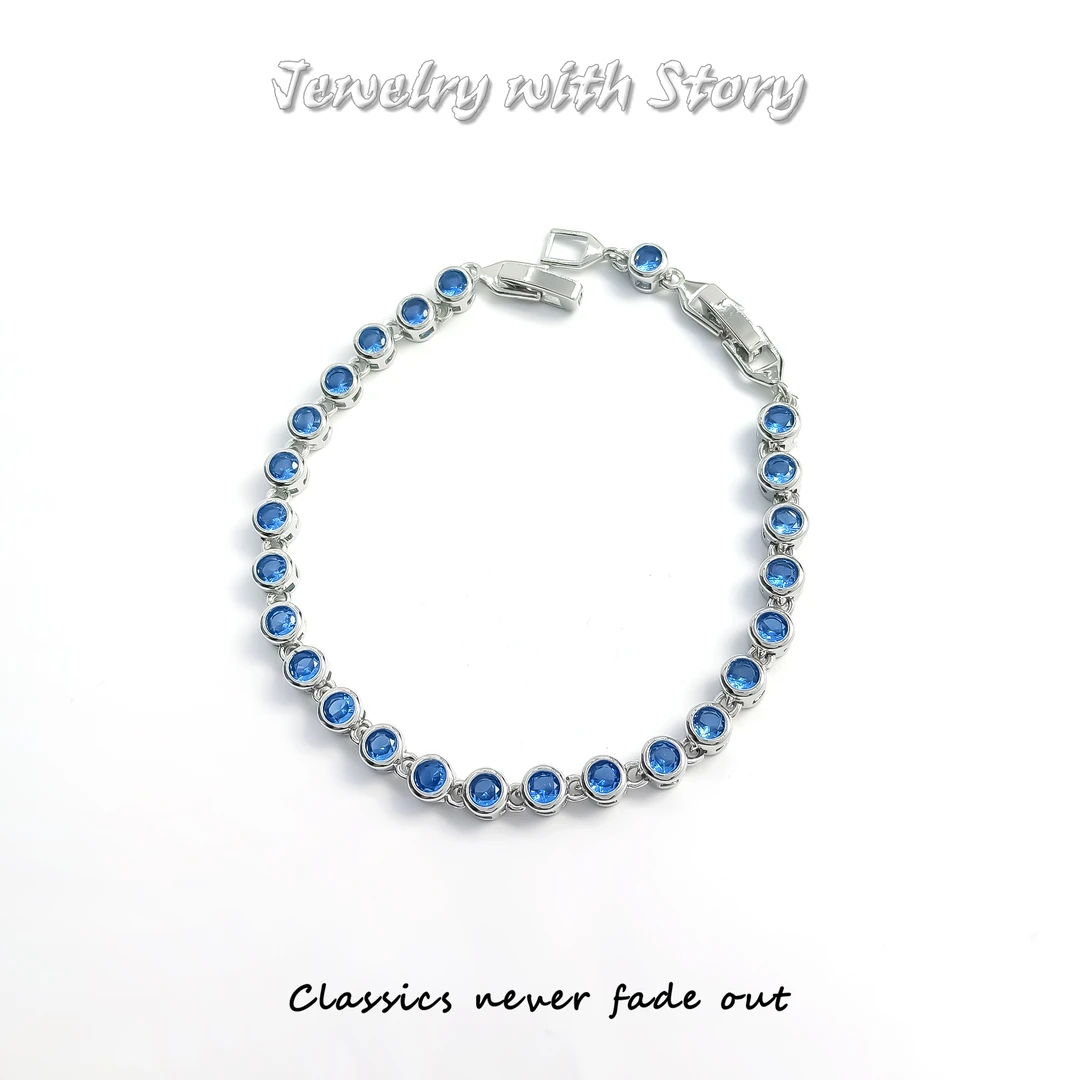 铜合金合成锆石手链 KDMX-56425 手链欧美优雅简约气质百搭时尚