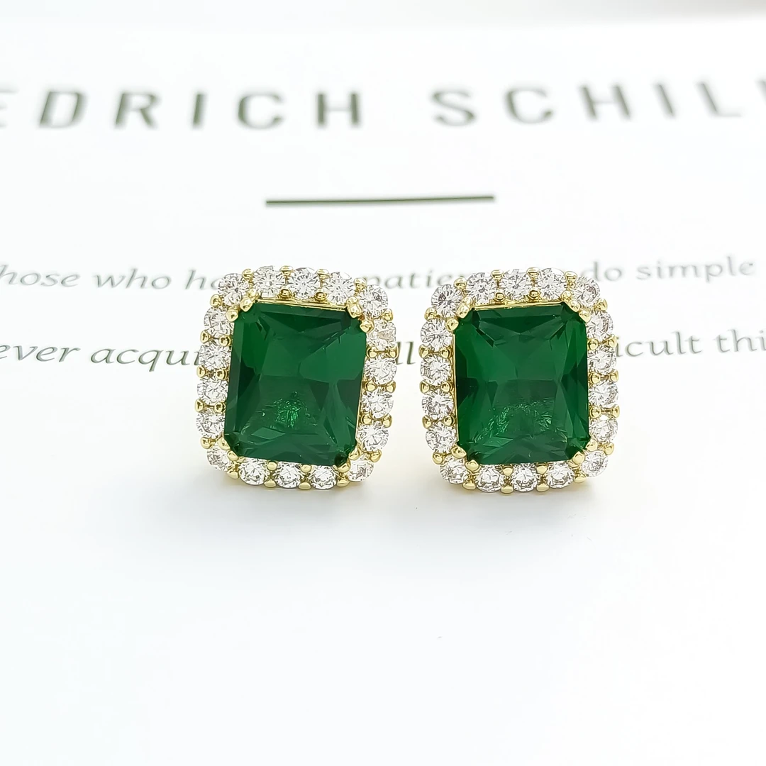 铜合金合成锆石耳饰 GTL-54723 耳环气质时尚欧美百搭简约轻奢