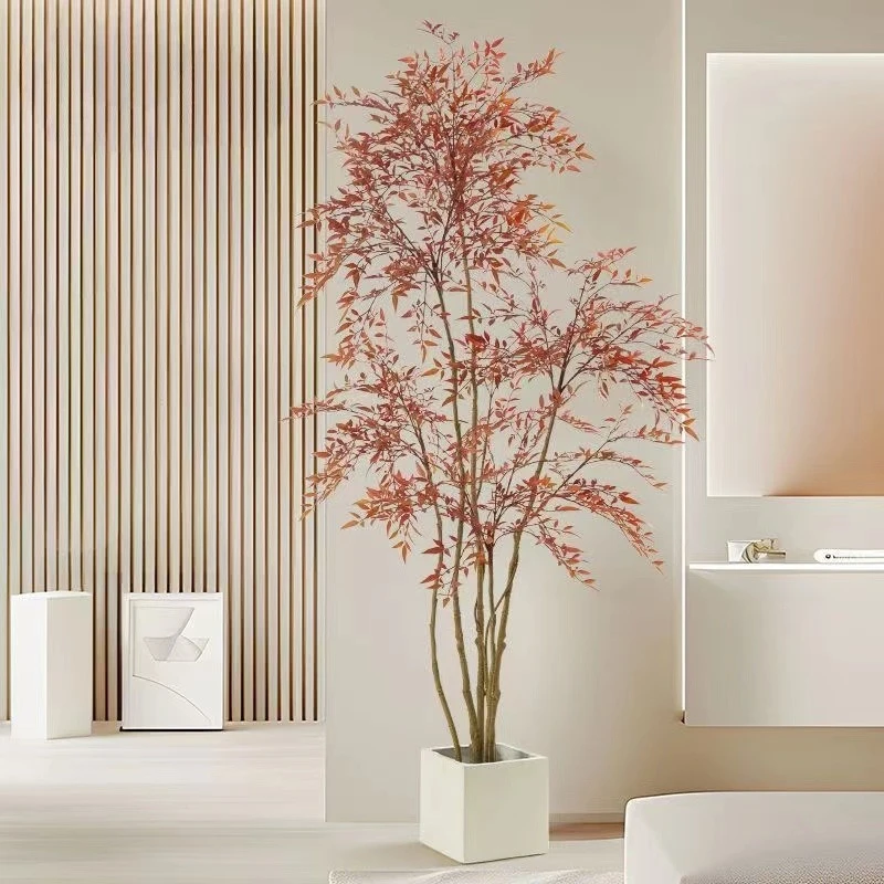 【花發財】基地直发火焰南天竹造型盆栽盆景室内外阳台庭院植物