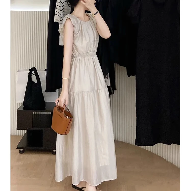 法式漂亮气质茶歇长裙女夏季新款小香风高级老钱风松弛感女装贵气