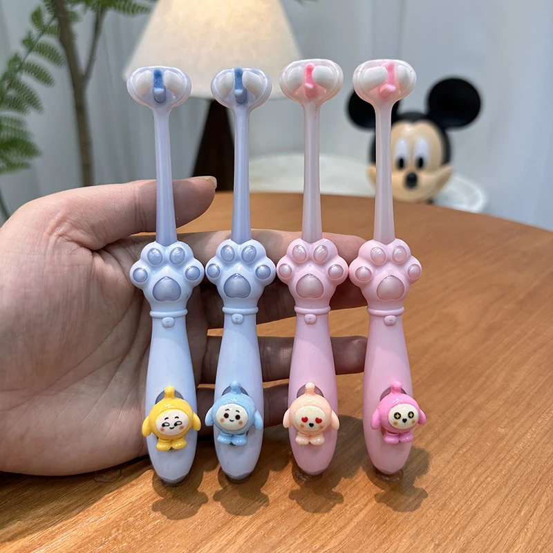 儿童三面牙刷软毛0-3到6—12岁宝宝u型3d刷牙神器小孩婴幼儿乳牙刷