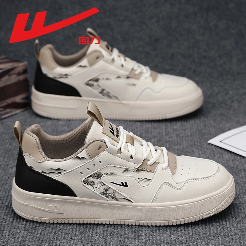 回力男鞋秋季休闲百搭厚底增高板鞋子男款运动透气学生潮鞋男3817