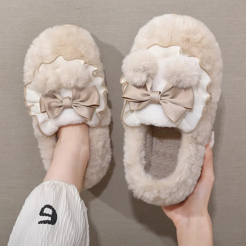棉拖鞋女包跟2025新款冬季室内家居防滑厚底加绒保暖毛毛月子棉鞋
