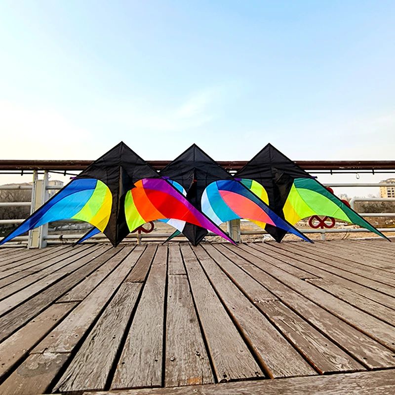 2023设计师新款旋风风筝成人大型2平方长尾线轮简单易飞树脂杆高