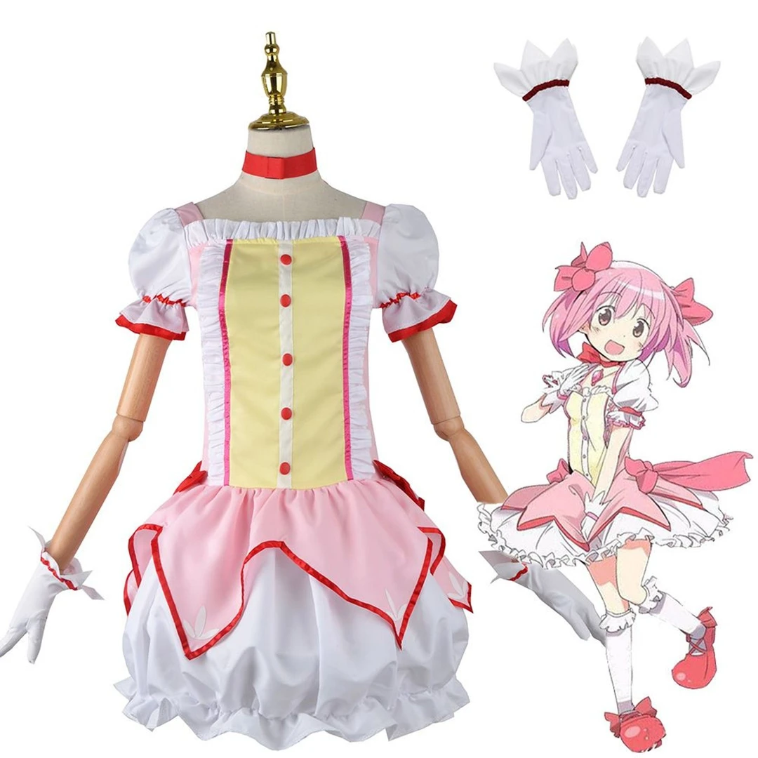 魔法少女小圆cos服鹿目圆香变身战斗服cosplay动漫角色扮演服套装