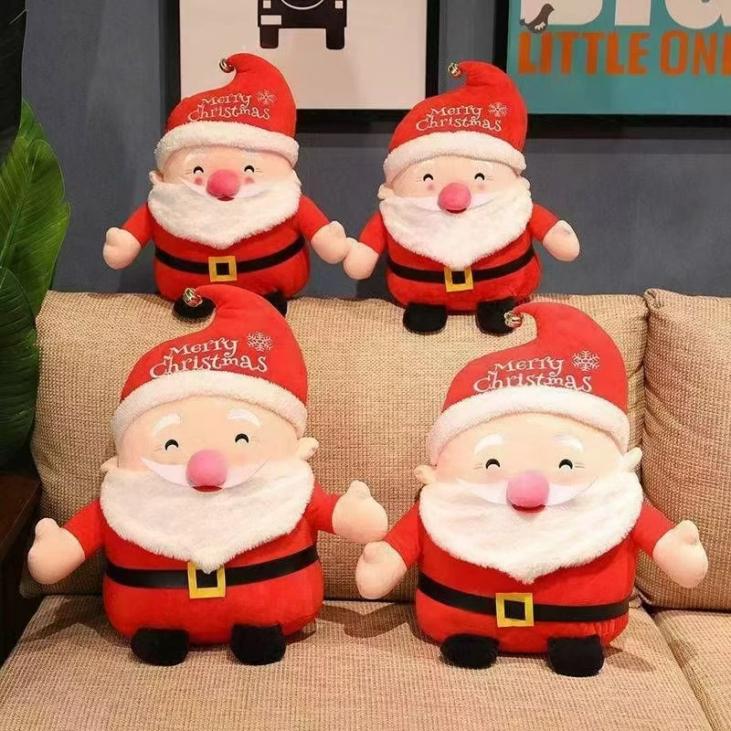 圣诞老人毛绒玩具玩偶装饰公仔娃娃圣诞节精美礼物平安夜摆件礼品