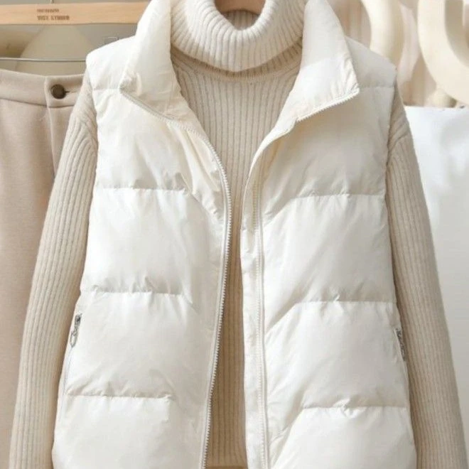 棉马甲女短款2023新款秋冬韩版宽松百搭时尚背心坎肩马夹外套