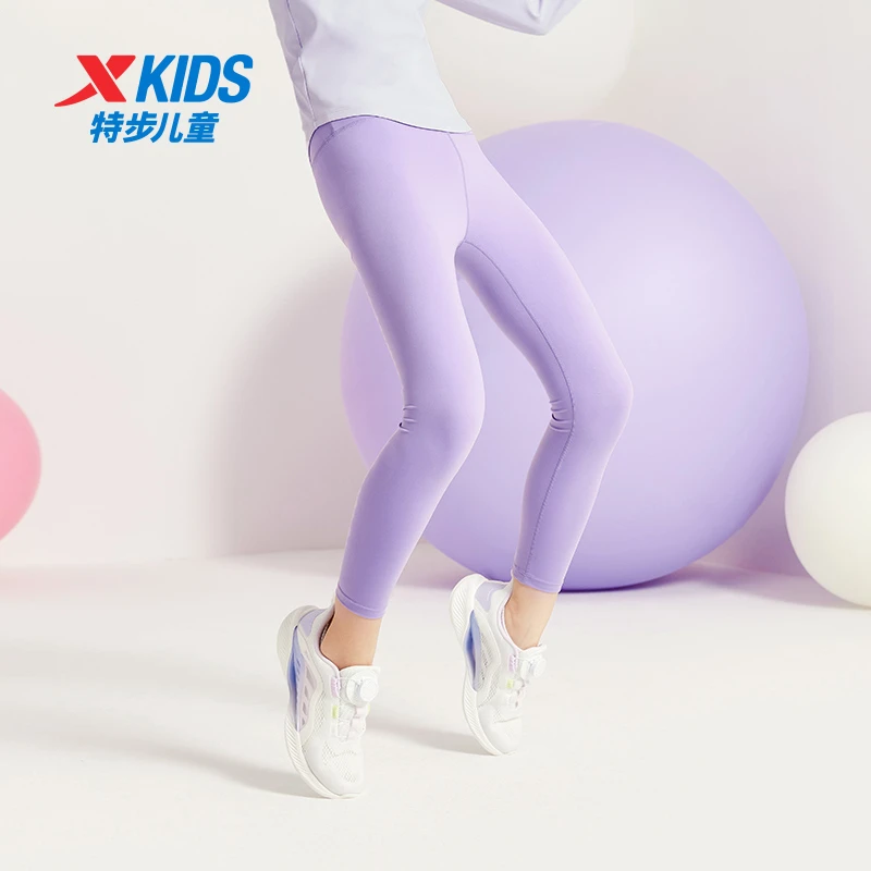 特步儿童秋季新款中大童女童休闲裤时尚百搭瑜伽长裤677324779036
