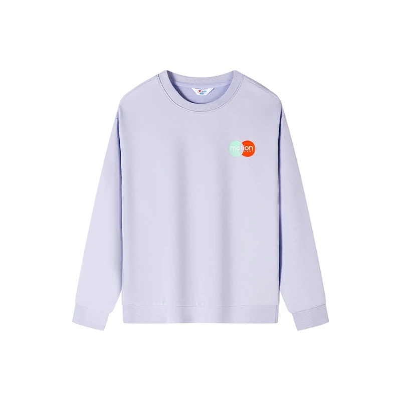 特步儿童秋季款百搭休闲宽松潮流长袖圆领套头卫衣677426209081