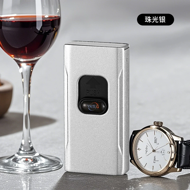 新奇特重力感应甩一甩点火打火机防风红焰充气打火机