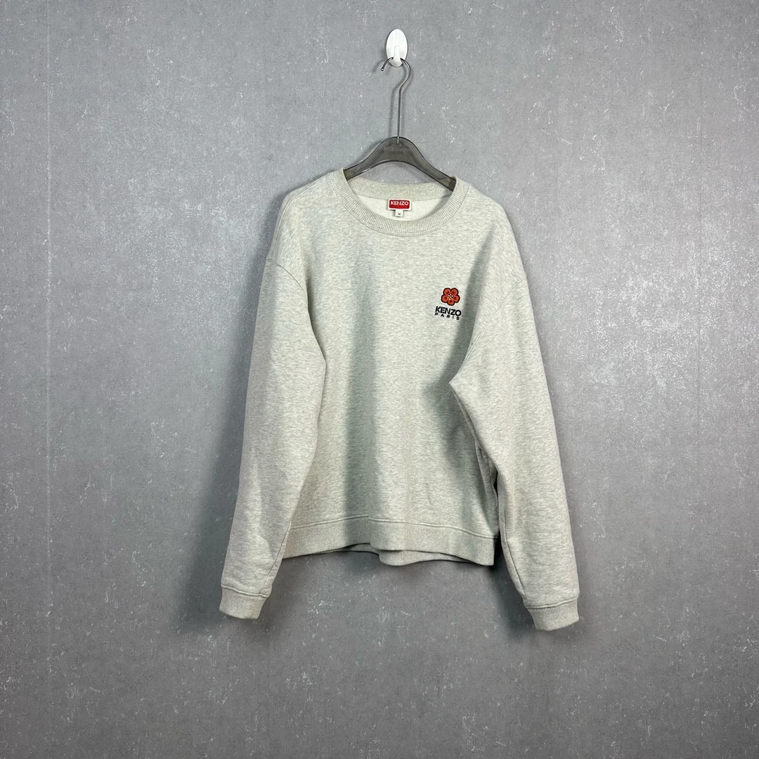 KENZO 联名款 纯色字母刺绣圆领卫衣 M码/公价2499/99新/002559
