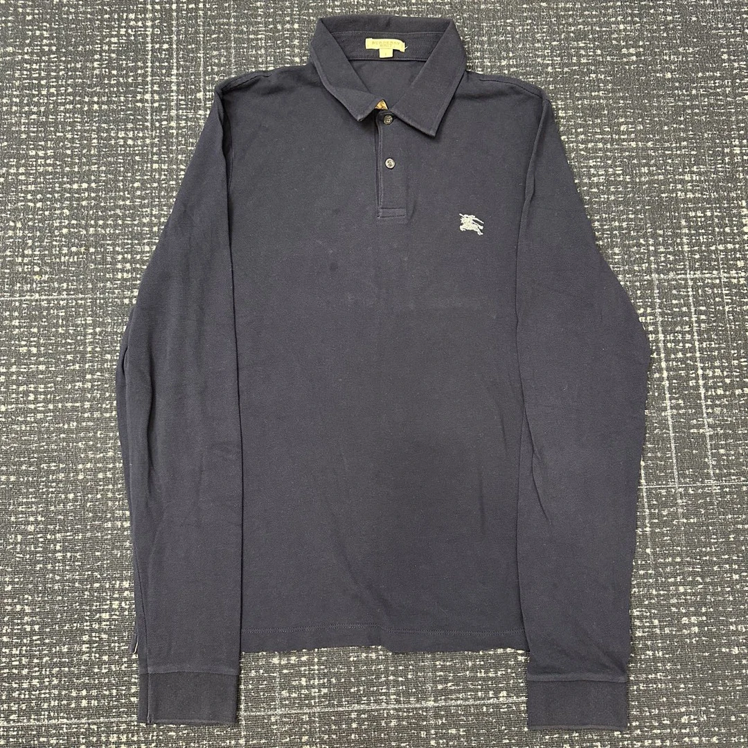 BURBERRY 博柏利 胸口战马刺绣polo长袖 99新 L码 001595