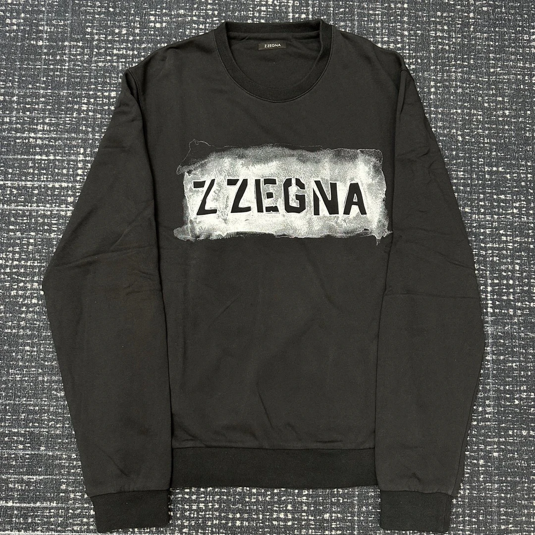 ZZegna 杰尼亚 圆领套头长袖卫衣 99新 L码 001522