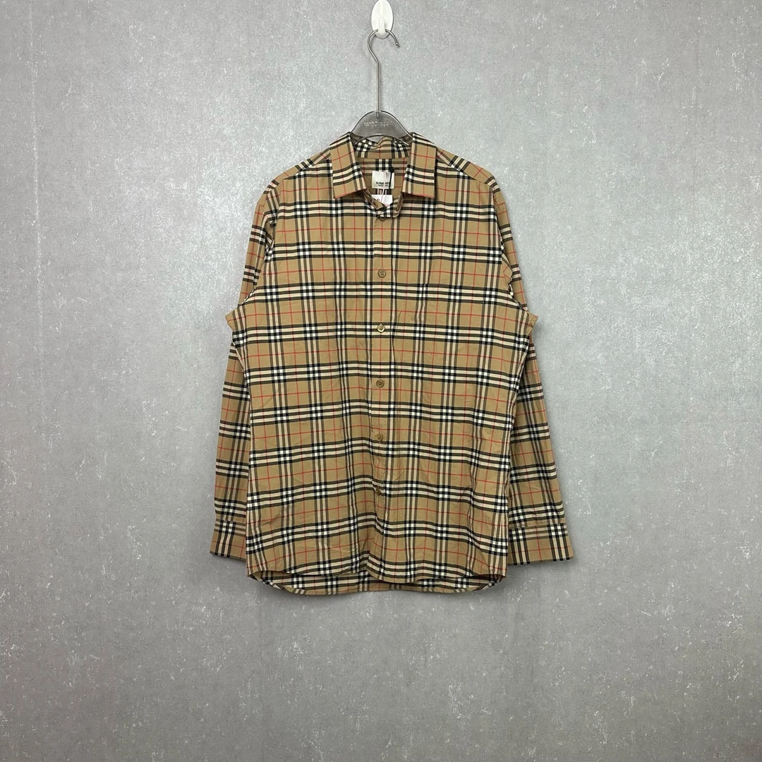Burberry 博柏利 小格子格纹长袖衬衫 M码/全新带吊/002430