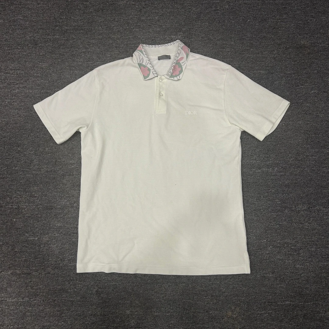 Dior 迪奥 花卉polo衫短袖 L码 99新 0000466
