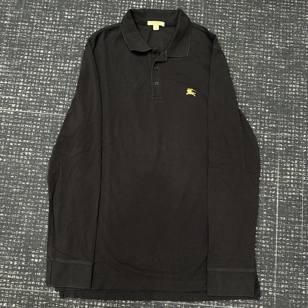 burberry 黑色战马长袖 99新 L码 001540