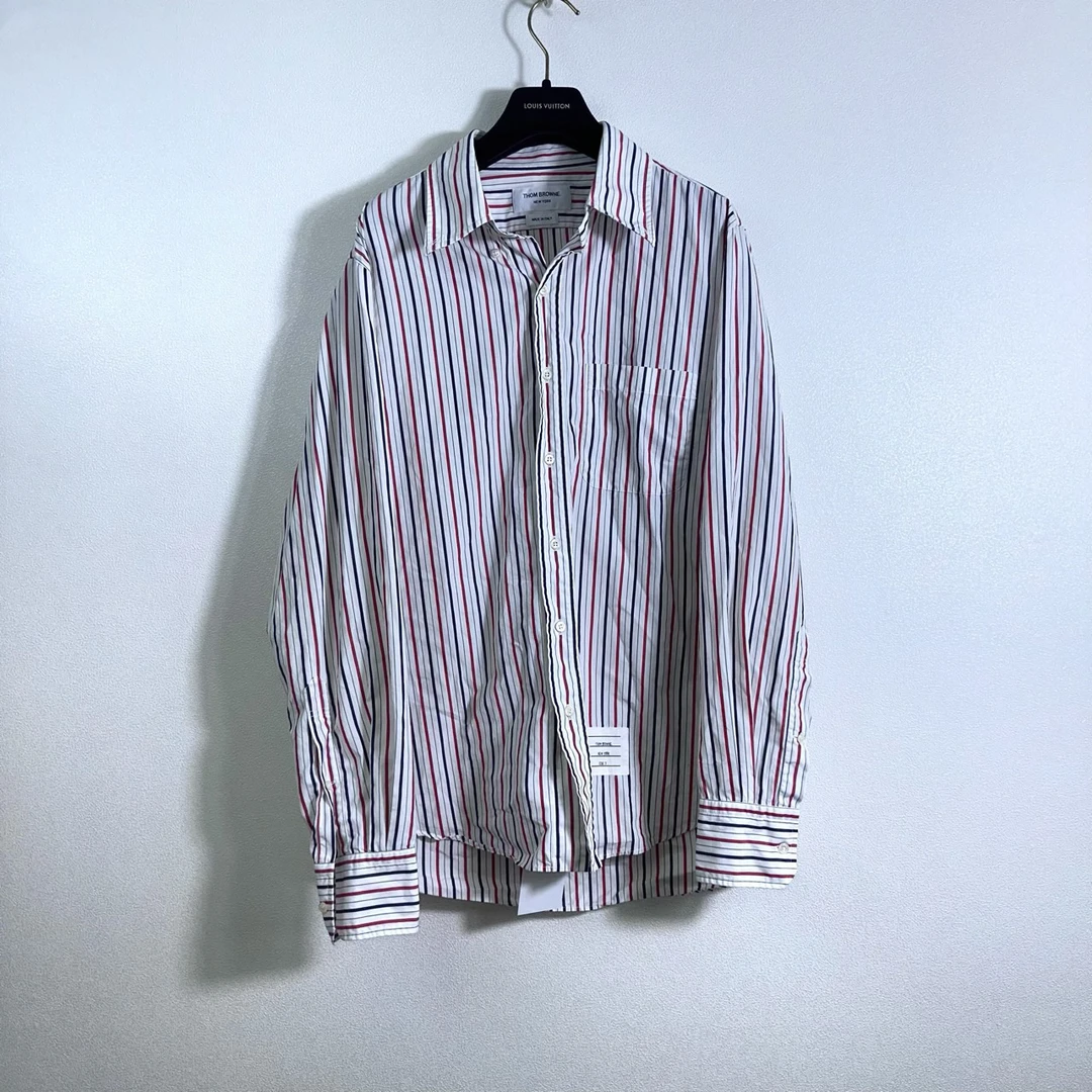 THOM BROWNE 汤姆布朗/衬衣白领气质格子衫/3码/98新/002197