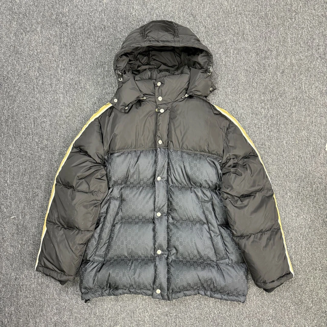 Gucci/古驰 满印花尼龙高领羽绒服 50码 /99新 /Sl000569
