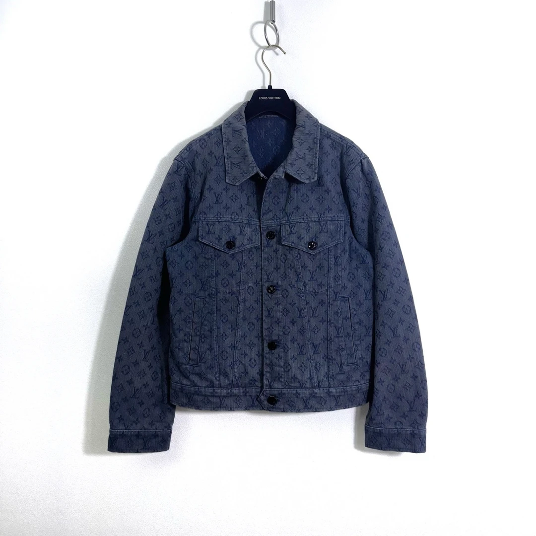LOUIS VUITTON 路易威登 满印长袖牛仔外套 46码/98新/002286