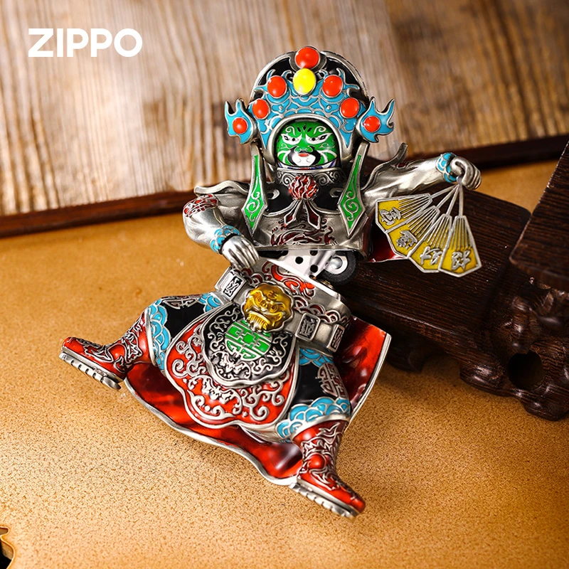zippo煤油打火机中国设计师款-川剧变脸 正品防风送礼DY9902TJ