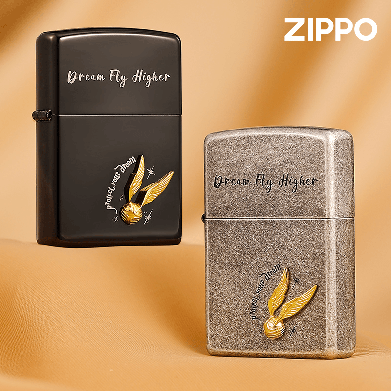 ZIPPO正品打火机贴章逐梦高飞个性经典防风原装气质收藏送礼
