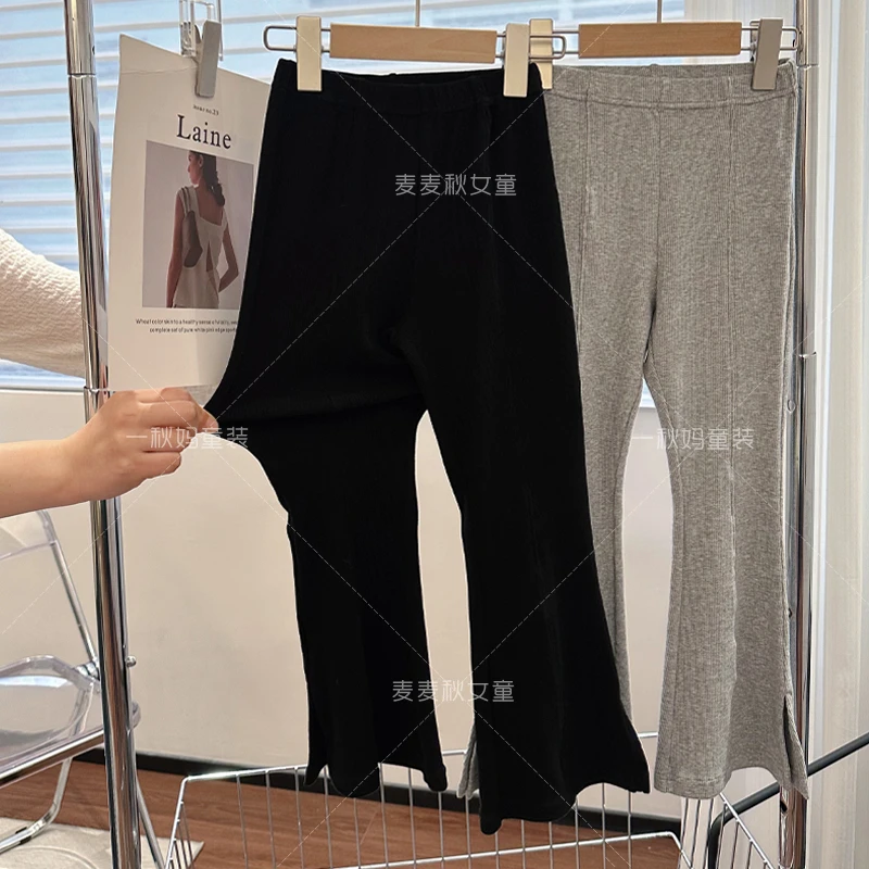 【开叉喇叭牛仔裤+纯棉+秒变无敌腿精】女童喇叭裤薄款春季中大童