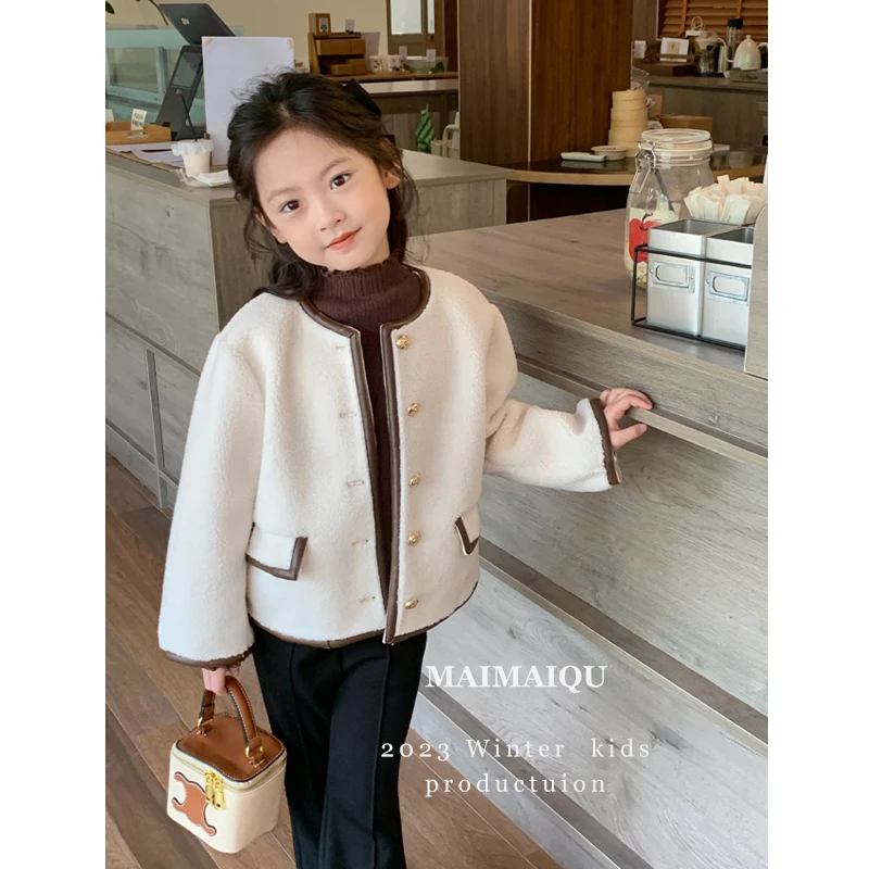 【现货】【拿捏韩国系小姐姐穿搭】小香风长袖女童外套秋冬气质童装